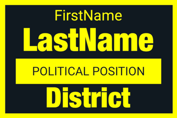 Picture of 12" x 18" Political Campaign 11