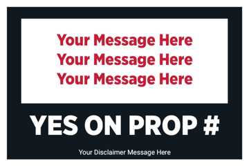 Picture of 12" x 18" Political Campaign 16