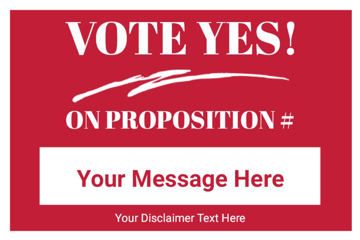 Picture of 12" x 18" Political Campaign 2