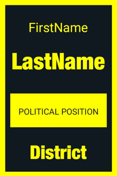 Picture of 18" x 12" Political Campaign 11