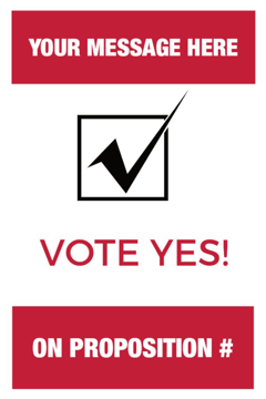 Picture of 18" x 12" Political Campaign 18