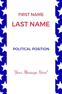 Picture of 18" x 12" Political Campaign 6