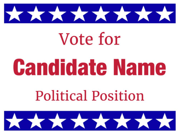 Picture of 18" x 24" Political Campaign 15