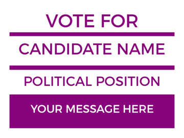 Picture of 18" x 24" Political Campaign 20