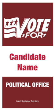 Picture of 24" x 12" Political Campaign 12