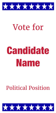 Picture of 24" x 12" Political Campaign 15