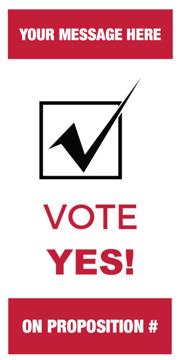 Picture of 24" x 12" Political Campaign 18