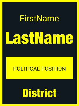 Picture of 24" x 18" Political Campaign 11