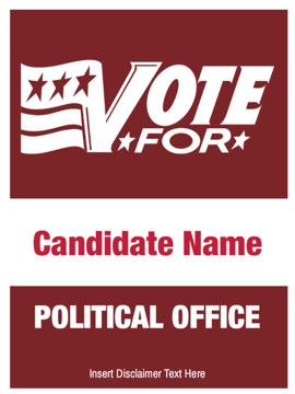 Picture of 24" x 18" Political Campaign 12