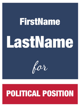 Picture of 24" x 18" Political Campaign 13