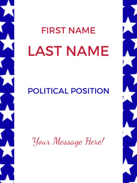 Picture of 24" x 18" Political Campaign 6