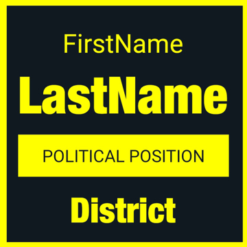 Picture of 24" x 24" Political Campaign 11