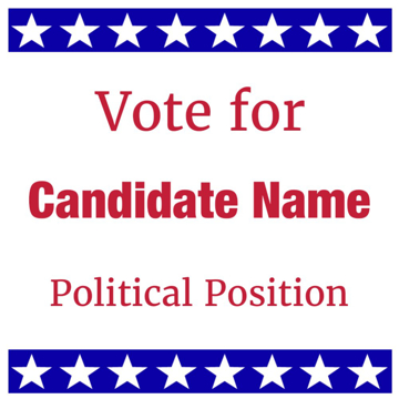 Picture of 24" x 24" Political Campaign 15