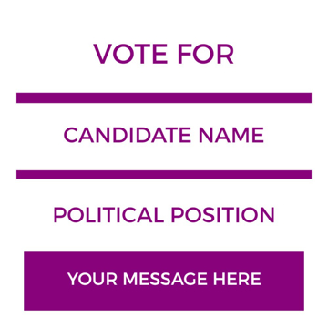 Picture of 24" x 24" Political Campaign 20