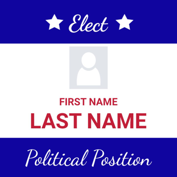 Picture of 24" x 24" Political Campaign 4