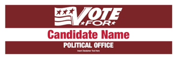 Picture of 6" x 18" Political Campaign 12