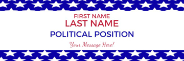Picture of 6" x 18" Political Campaign 6