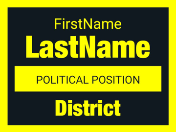 Picture of 9" x 12" Political Campaign 11