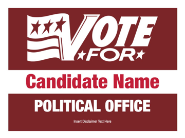 Picture of 9" x 12" Political Campaign 12