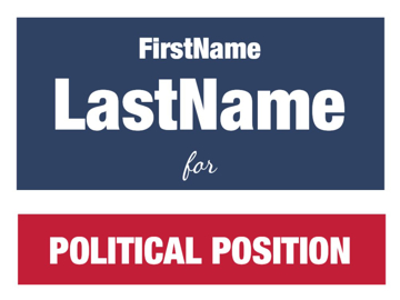 Picture of 9" x 12" Political Campaign 13