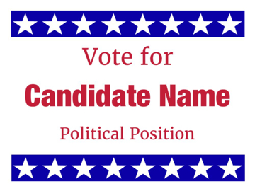 Picture of 9" x 12" Political Campaign 15