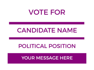 Picture of 9" x 12" Political Campaign 20