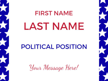 Picture of 9" x 12" Political Campaign 6