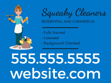 Picture of 18" x 24" Cleaning Services 878756832