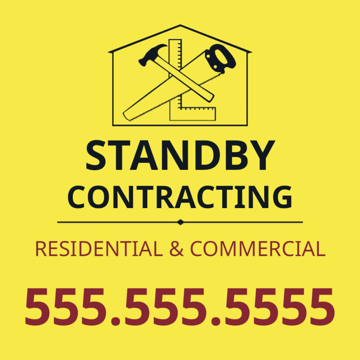 Picture of 12" x 12" Contractor Services 3772506