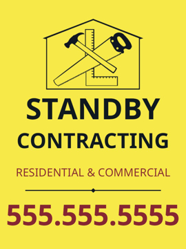 Picture of 24" x 18" Contractor Services 3772506