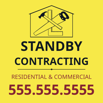 Picture of 24" x 24" Contractor Services 3772506