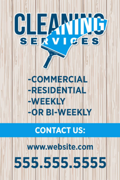 Picture of 18" x 12" Cleaning Services 6