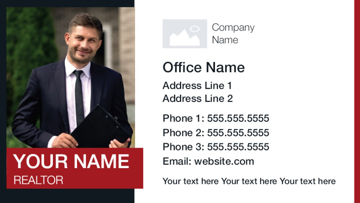 Picture of Magnetic Business card_Real estate - Horizontal