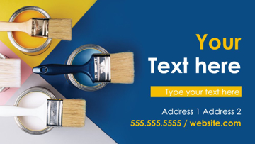 Picture of Magnetic Business card_Painter Shop - Horizontal