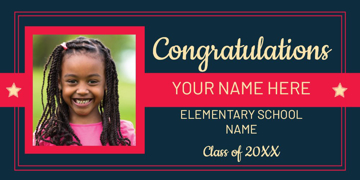 Picture of Elementary School Photo Banner 7- 4x8