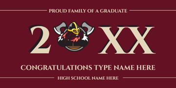 Picture of High School Banner 1- 4x8