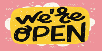 Picture of We're Open 7- 4x8