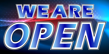 Picture of We're Open 10- 4x8