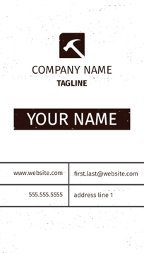 Picture of Magnetic Business card_Construction - Vertical