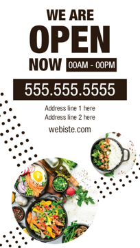 Picture of Magnetic Promotional_Now open - Vertical