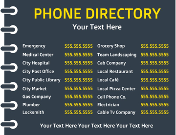 Picture of Magnetic Fridge Info 1 - Horizontal