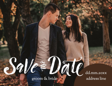 Picture of Save the Date Postcard Magnet 3 - Horizontal