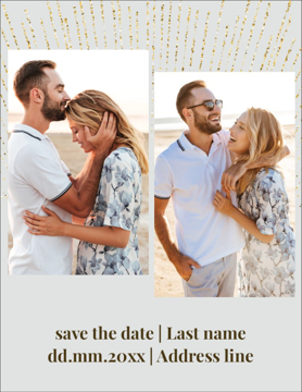Picture of Save the Date Postcard Magnet 1 - Vertical