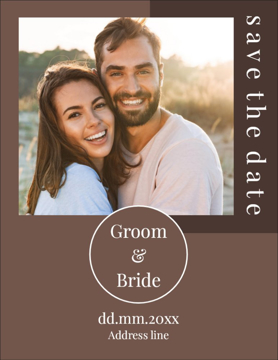 Picture of Save the Date Postcard Magnet 7 - Vertical