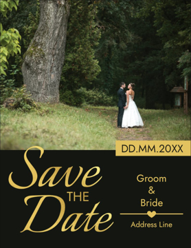 Picture of Save the Date Postcard Magnet 12 - Vertical