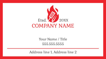Picture of Food & Beverage Business Card Magnet 5 - Horizontal