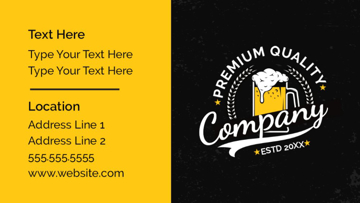 Picture of Food & Beverage Business Card Magnet 7 - Horizontal