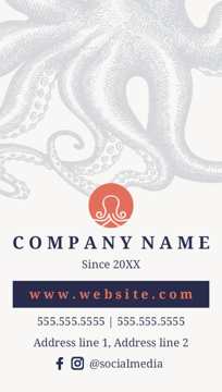 Picture of Food & Beverage Business Card Magnet 2 - Vertical