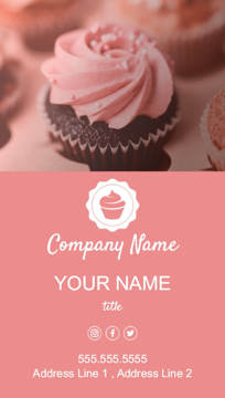 Picture of Food & Beverage Business Card Magnet 3 - Vertical