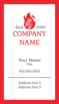 Picture of Food & Beverage Business Card Magnet 5 - Vertical